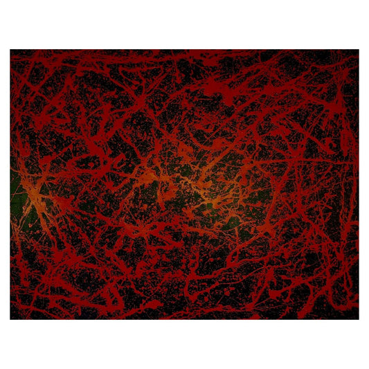 Tessitura rossa su una tela astratta